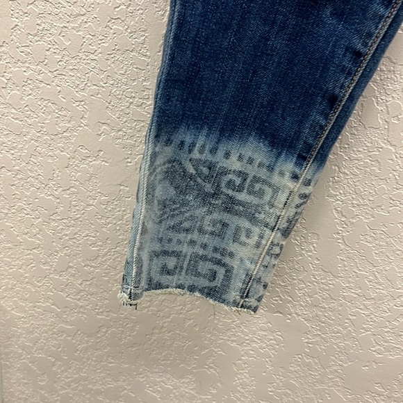 NWT Current/ Elliott The Cut Off Stiletto Jeans Dakota w/Tribal Design 25 - Picture 4 of 9
